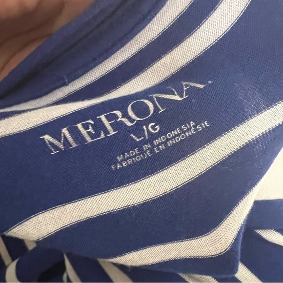Merona striped tunic top Size Large - Picture 5 of 5